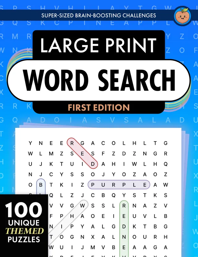 Big Large Print Word Search for Adults and Seniors