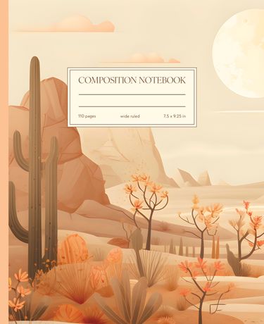 Boho Desert Composition Notebook